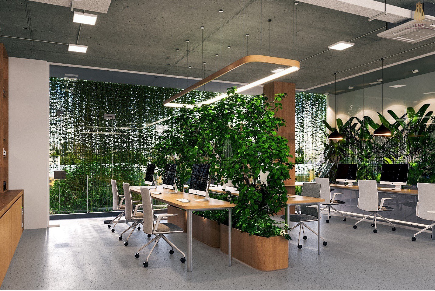 Mảng xanh trong văn phòng LMP - Tạo dựng môi trường làm việc thân thiện và bền vững